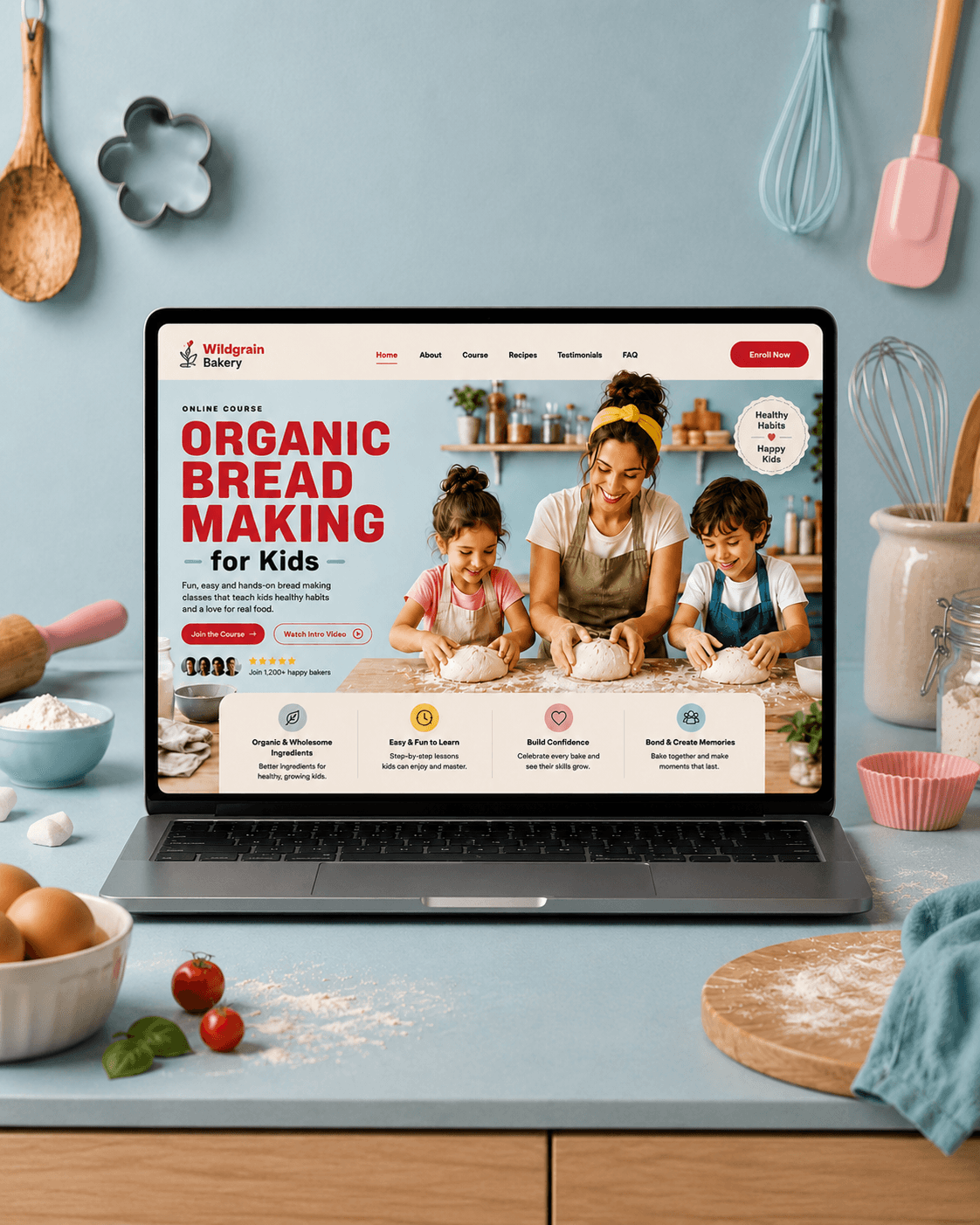 Organic bread making funnel