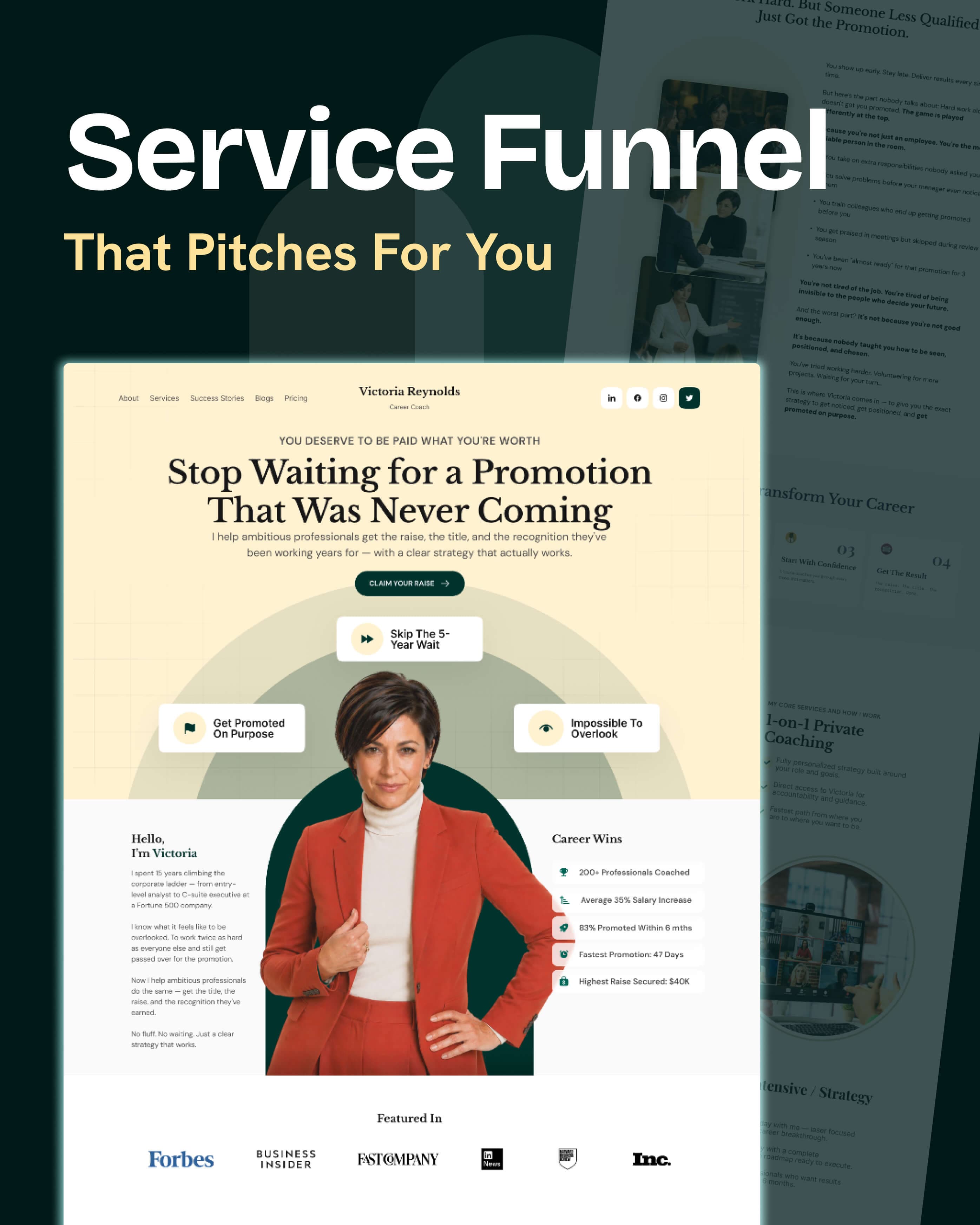 Career coach funnel